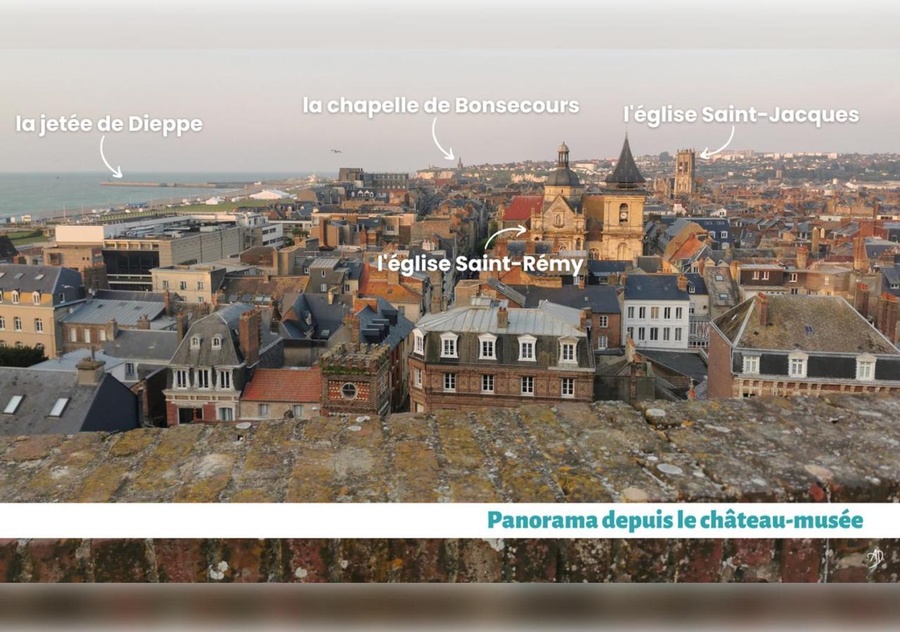 Maison De Charme A Dieppe, Confort Et Loisirs Exterior foto